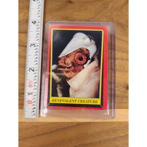 Original 1983 Vintage Return of the Jedi Topps Trading Card, Red Set #66 "Benevo